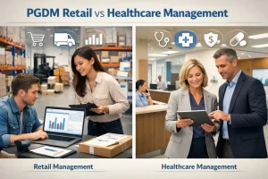 Retail Management vs Healthcare Management in PGDM