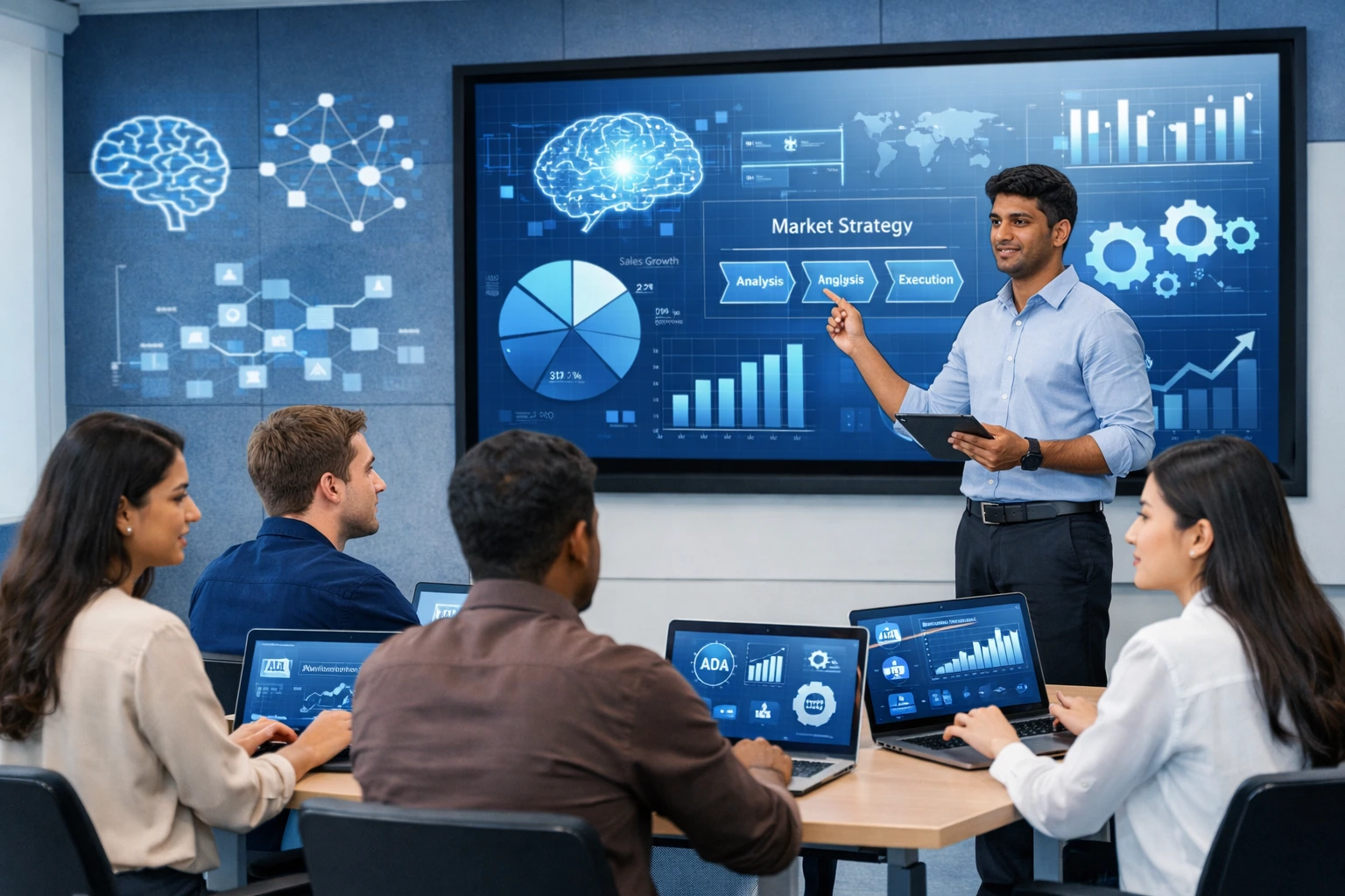 PGDM students developing AI skills for future management careers