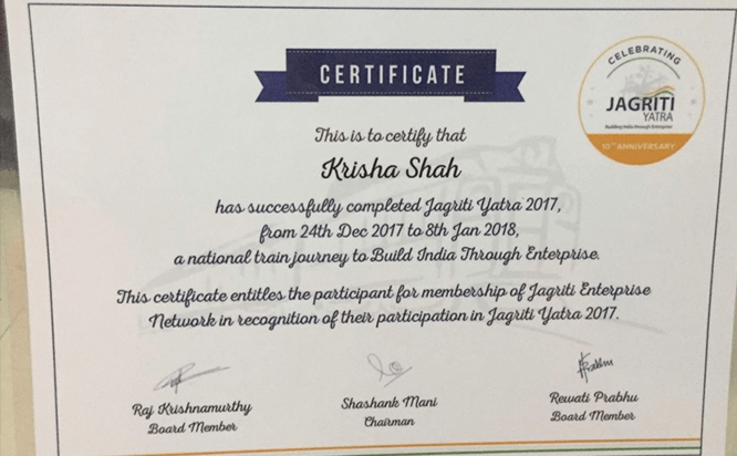 Jagriti Yatra 2017 - 2018