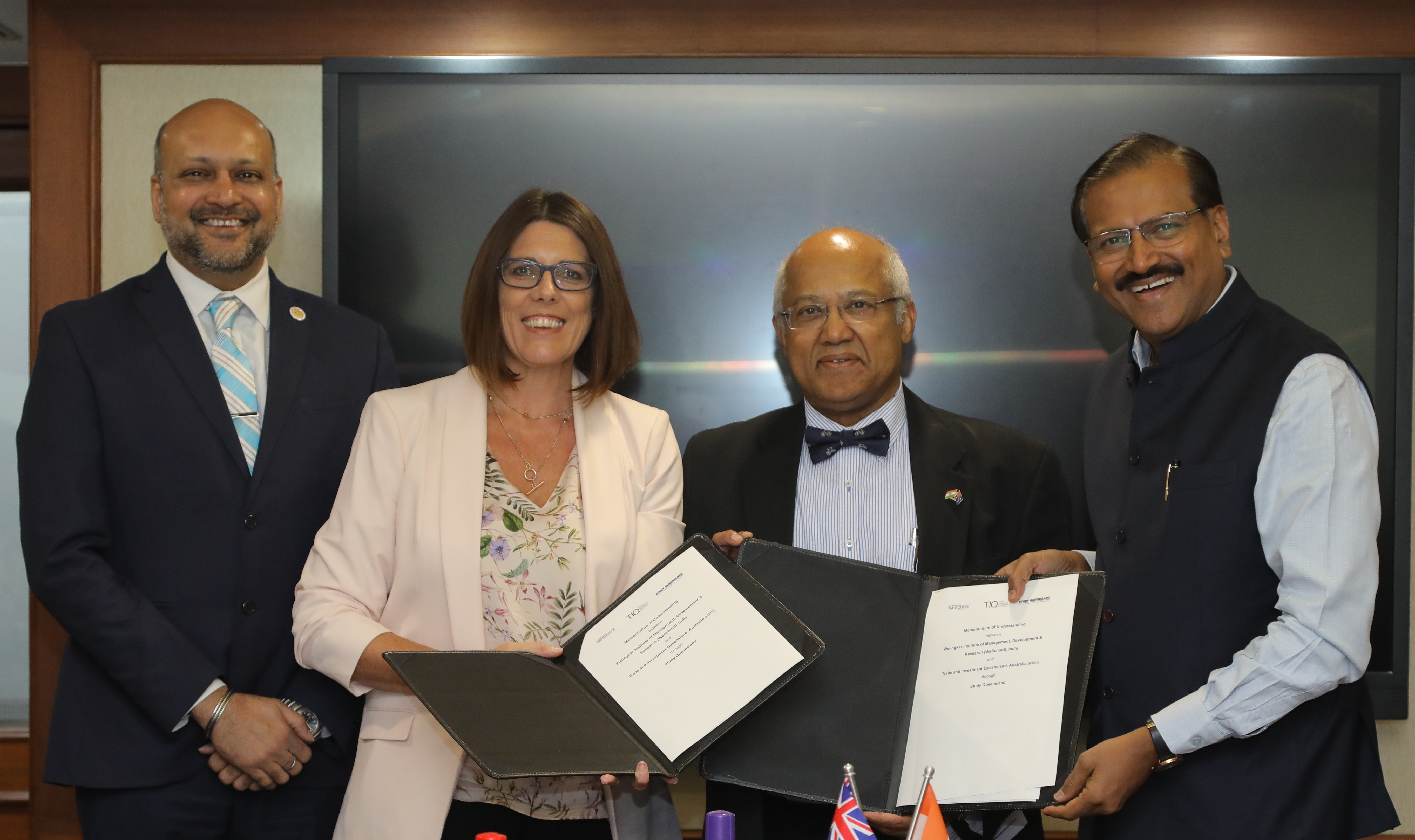Memorandum of Understanding between S.P. Mandali’s WeSchool, India and Trade and Investment Queensland , Australia acting through Study Queensland