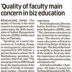 ‘Quality of faculty main concern in biz education’ 