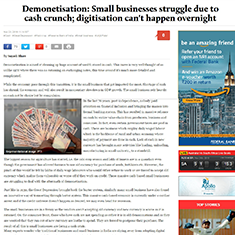 Demonetisation: Small businesses struggles due to cash crunch; digitalisation can’t happen overnight