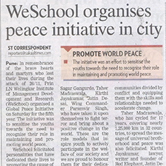 WeSchool organises peace initiative in city 