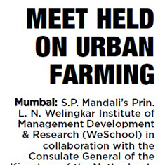 Meet held on urban farming 
