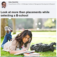 Look at more than placements while selecting a B-school 