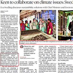 Keen to collaborate on climate issues: Swedish minister 