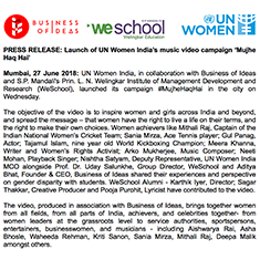 Launch of UN Women India’s music video campaign ‘Mujhe Haq Hai’