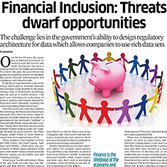 Financial Inclusion: Threats dwarf opportunities 