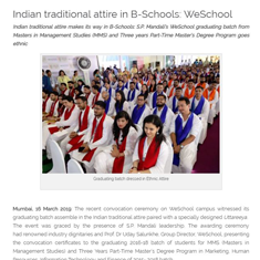 Indian traditional attire makes its way in B-Schools
