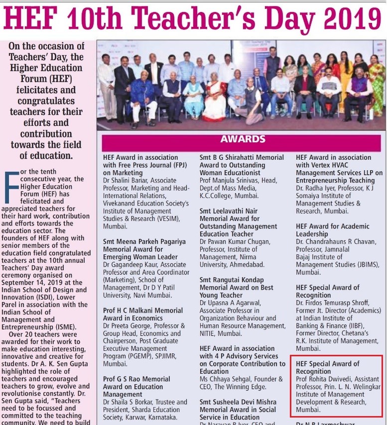 HEF 10th Teacher's Day 2019